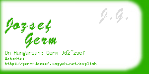 jozsef germ business card